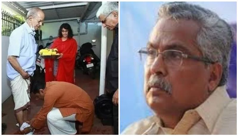 binoy viswam reaction to e sreedharan foot washing controversy