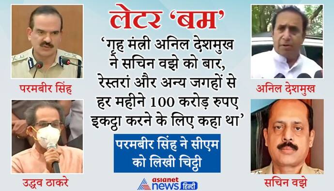 फूट पड़नी शुरू! वसूली के टारगेट पर गृहमंत्री देशमुख की सफाई, परमबीर बचने के लिए मुझपर झूठे आरोप लगा रहे