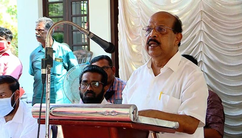 G Sudhakaran Against BJP candidates flower showering at Punnapra Vayalar memorial