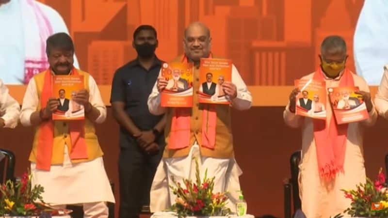 West Bengal: Amit Shah unveils BJP's election manifesto in Kolkata, promises 33% reservation in jobs for women-dnm