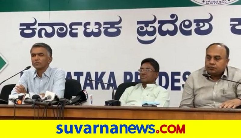 Karnataka Congress Leaders Hits out at BSY Modi Govt in Joint Press conference rbj