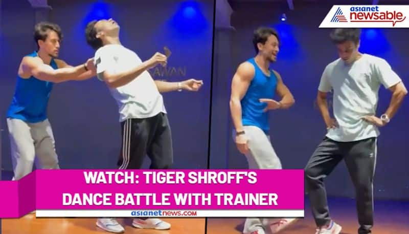 Tiger Shroff shows his dancing skill in a battle with his trainer; Watch the video - gps