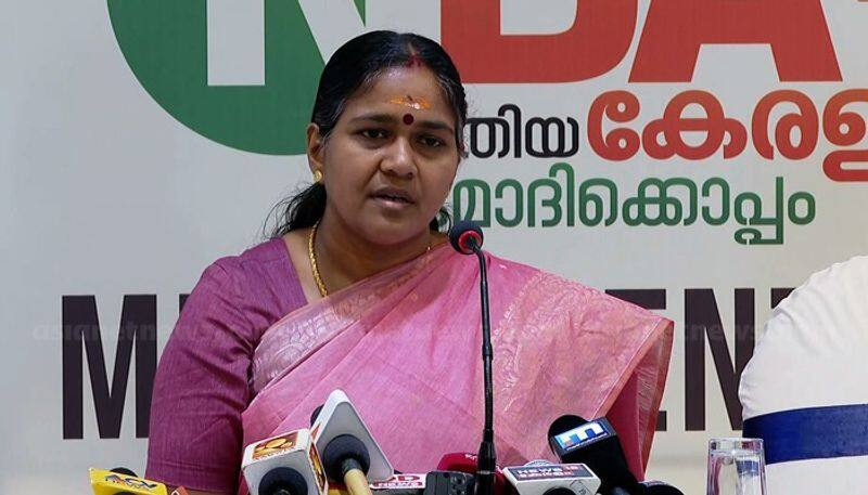 complaint submitted to election commission against shobha surendran