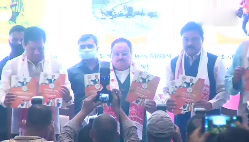 bjp manifesto for assam polls promises corrected nrc for assam