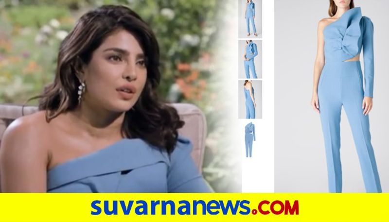 Priyanka Chopras one shoulder jumpsuit for Oprah interview carries a hefty price tag dpl