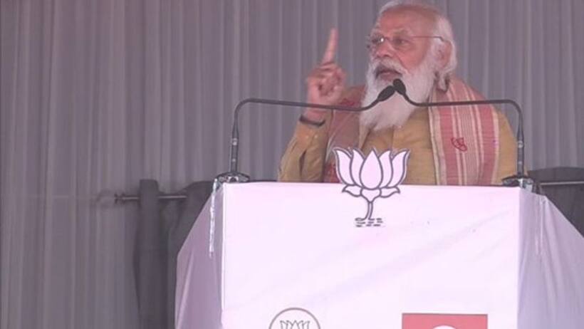Not 'Mahajot', it's 'Mahajhooth': PM Modi slams Congress in Assam