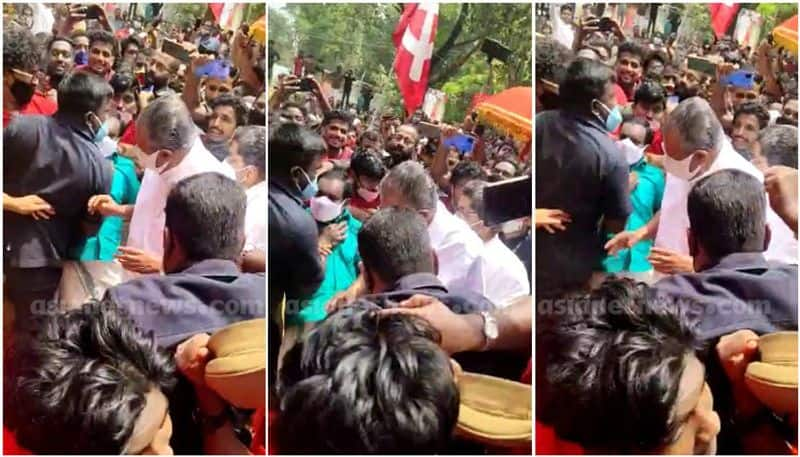 kovoor kunjumon mla man handled by cm security officials who did not recognize him