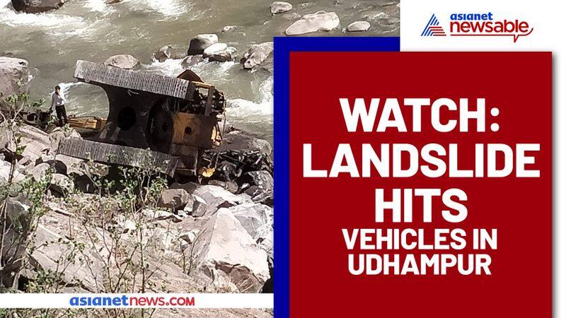 Landslide hits vehicles in J&K's Udhampur; One killed & two injured - gps