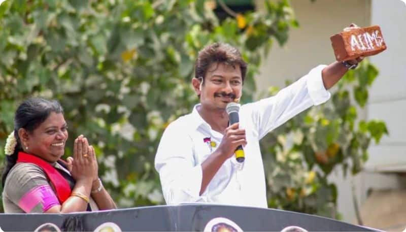 Police Complaint Filed Against Udhayanidhi Stalin for  Stealing Brick from AIIMS Madurai Campus