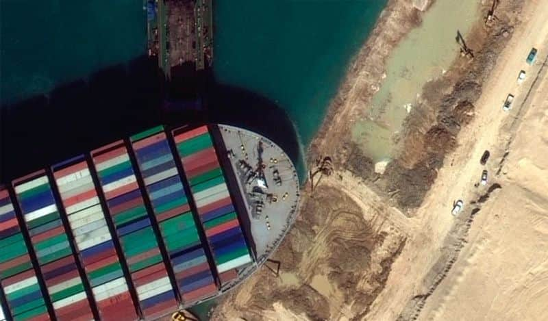 Cargo Ship Turns After Blocking Suez Canal For 6 Days