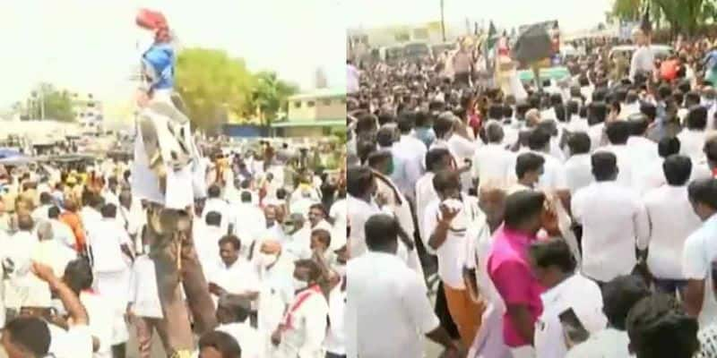 aiadmk rallies against rasa at edappadi