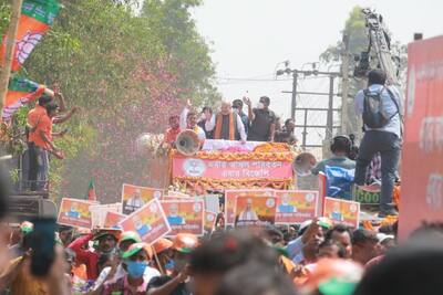 चुनाव प्रचार खत्म होने से पहले नंदीग्राम में शाह का शक्ति प्रदर्शन, जनसैलाब देख बोले- सुवेंदु का जीतना तय