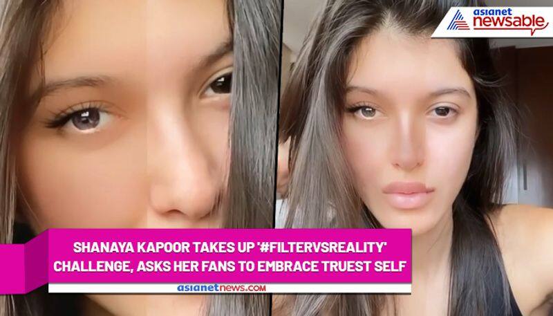 Shanaya Kapoor's latest 'Filter vs reality' video left her fans speechless; Watch video - ank