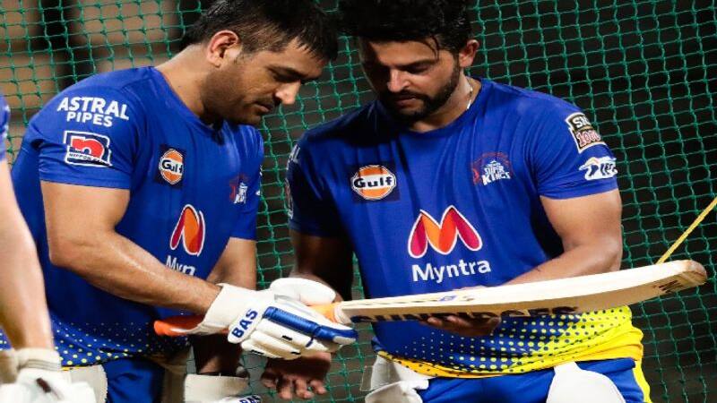 dhoni raina