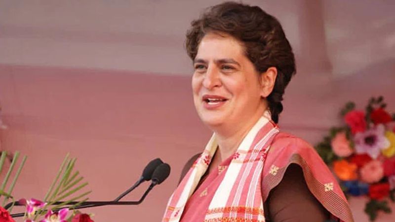 congress leader priyanka gandhi campaigning in cm yogi adityanath home turf