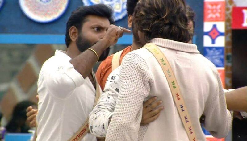 clash between firoz khan and kidilam firoz in bigg boss 3 amidst jail nomination