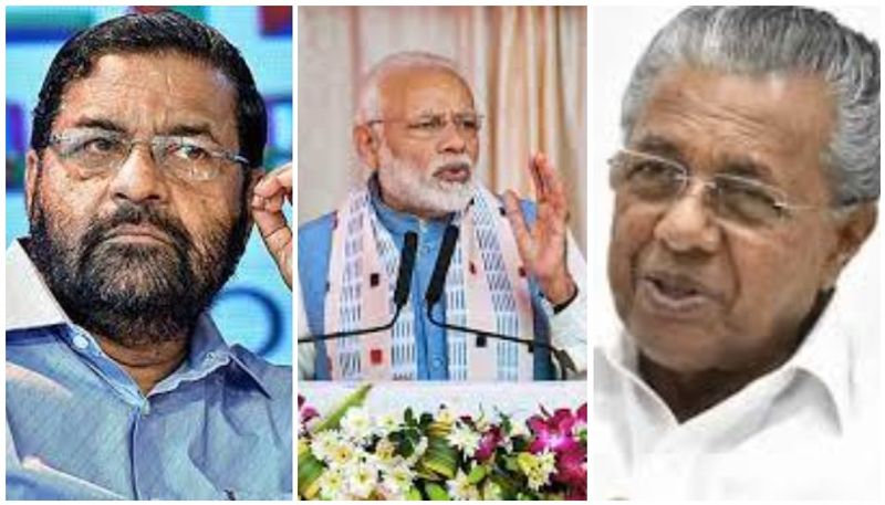 cm pinarayi kadakampally reaction to modi statement on sabarimala issues