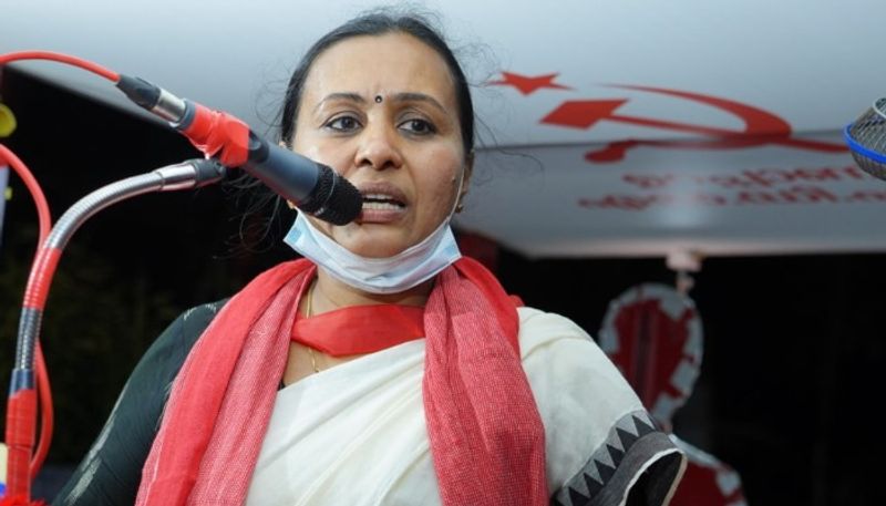 Veena George campaign vehicle met with accident