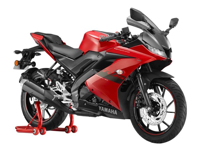 Yamaha R15 V3.0 with metallic red color option