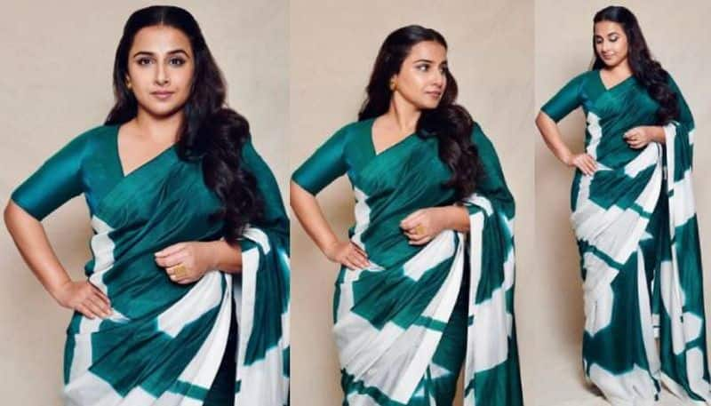 Vidya Balan in Rs 15k  green saree