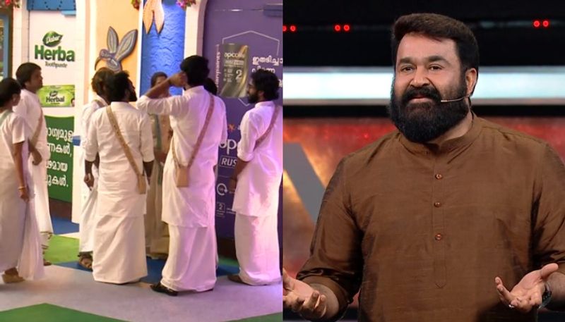 mohanlal entering in biggboss house