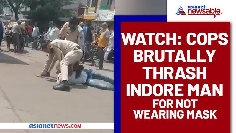 Madhya Pradesh cops thrashed auto-driver for not wearing mask; Video goes viral - gps