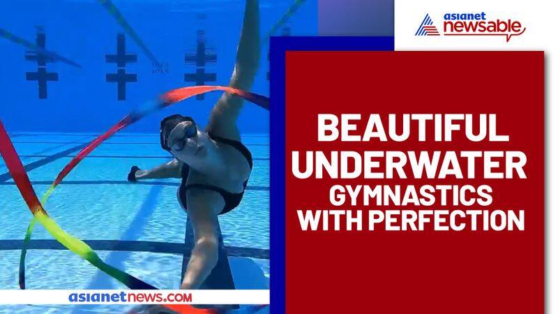 Woman doing underwater gymnastics; Video goes viral - gps