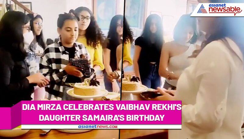 Dia Mirza, Vaibhav Rekhi, along with his ex-wife Sunaina celebrate their daughter Samaira's birthday (Video) RCB