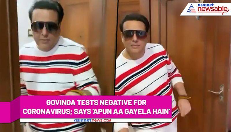 Govinda confirms testing negative for COVID-19; shared a funny video - gps