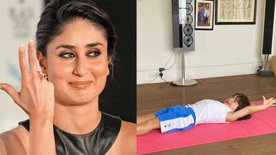 मम्मी Kareena Kapoor के नक्शे कदम पर चलने लगा बेटा, अभी से खुद को फिट रखने योगा करते दिखे तैमूर