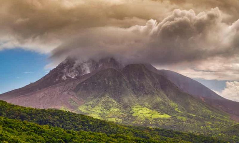 St Vincent volcano heavy ashfall clouds evacuation efforts on Caribbean island