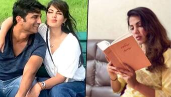 Rhea Chakraborty gets trolled for posing with Rabindranath Tagore’s Gitanjali; nertizen gave mix reactions