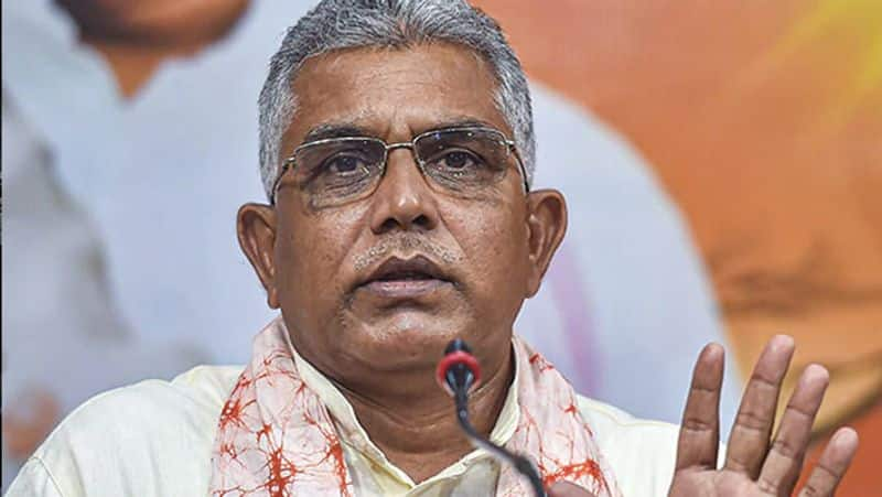 trinamool demanded legal action against dilip ghosh