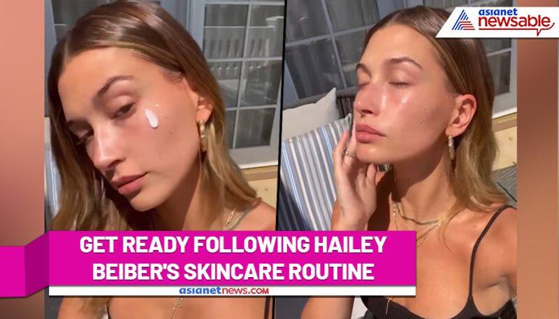 Hollywood actress Hailey Beiber follows a proper skincare regime to get 'perfect dewy finish' (Watch) - ank