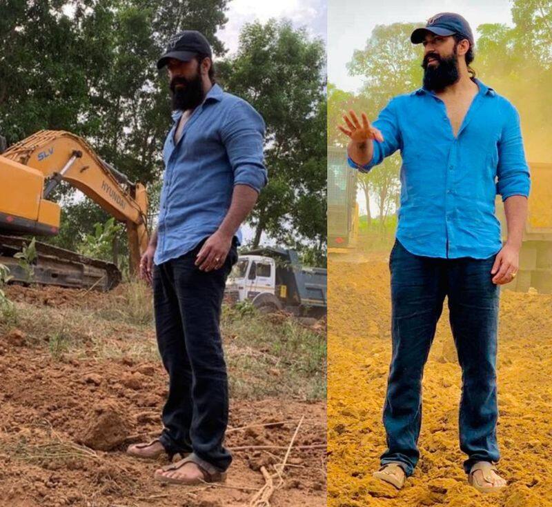 Yash becomes farmer in hassan farm house hls