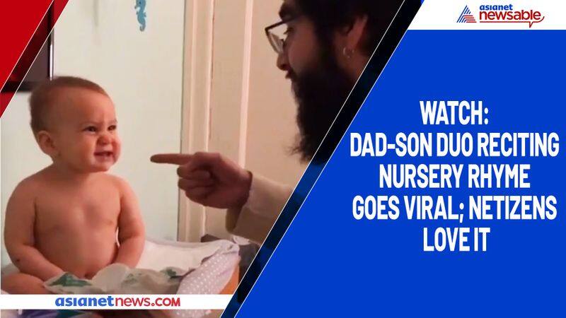 Watch Dad-son duo reciting nursery rhyme goes viral; netizens love it-tgy