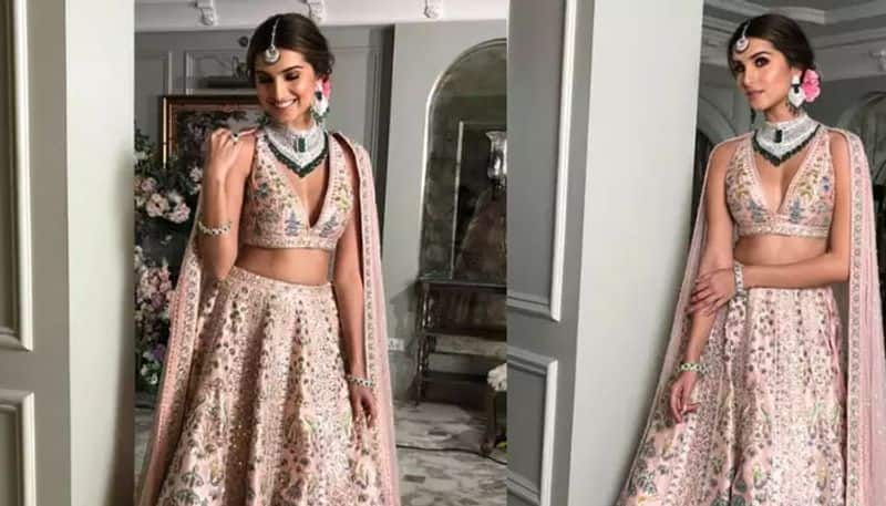 Tara Sutaria looks like a new bride in this exquisite hand-painted lehenga