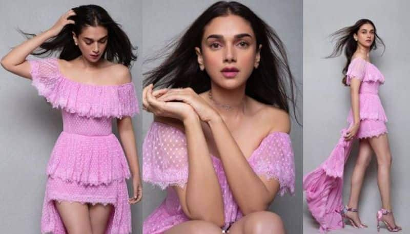 Aditi Rao Hydari looks gorgeous in pink dress