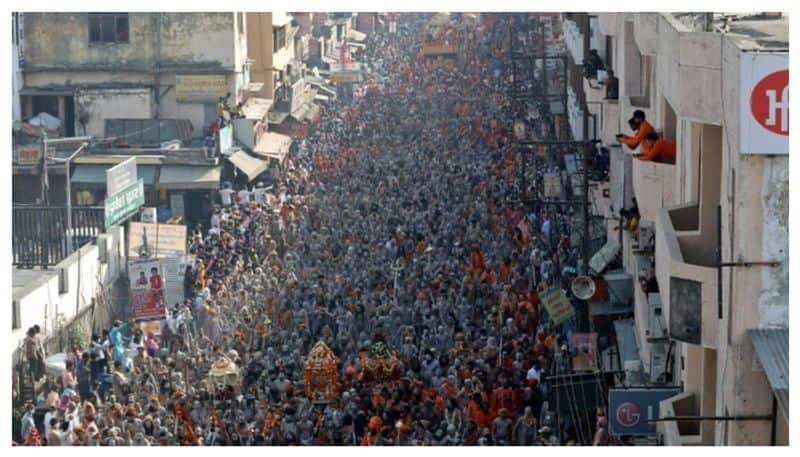 Hundreds of devotees including nine top saints have tested positive for Covid-19 in Haridwar city