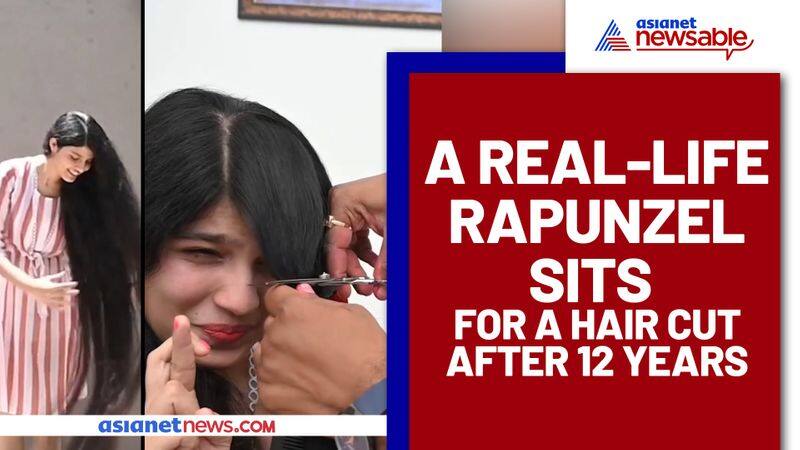 Gujarats Rapunzel cuts her hair after 12 years; Watch this viral video - ank