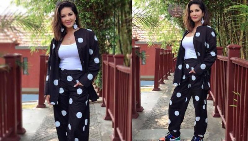 Sunny Leone in polka dots outfit for new photoshoot