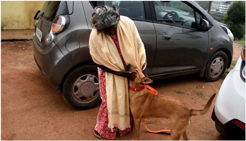 kuvi pet dog met palaniyamma after 8 months