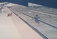 Railway man puts his own life at risk to save child from getting crushed