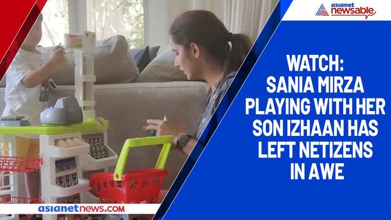 Watch Sania Mirza playing with her son Izhaan has left netizens in awe-tgy