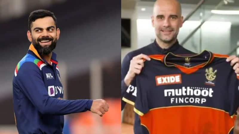 Man City manager Pep Guardiola thanks friend Virat Kohli for RCB shirt