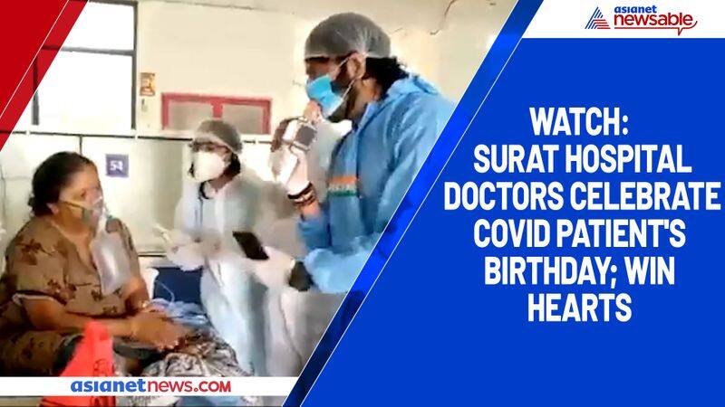 Watch Surat hospital doctors celebrate COVID patient's birthday; win hearts-tgy