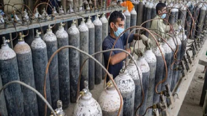 shortage of oxygen for corona patients in Vijayawada lns