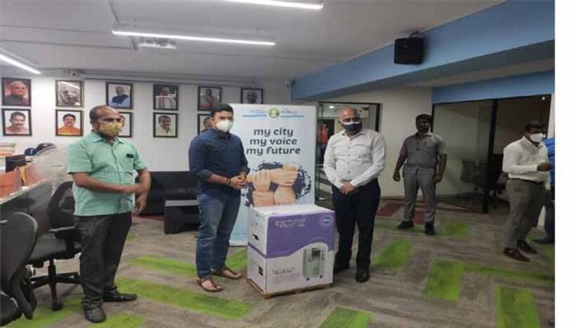 ఎంపీ రాజీవ్ చంద్రశేఖర్ ఉదారత: ఎన్‌బీఎఫ్ ఫౌండేషన్‌కి 15 ఆక్సిజన్ కాన్సన్‌ట్రేటర్ల అందజేత
