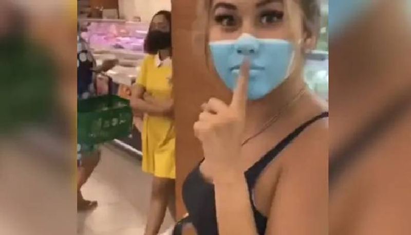 Insta Influencer Slammed For Painting Mask On Face