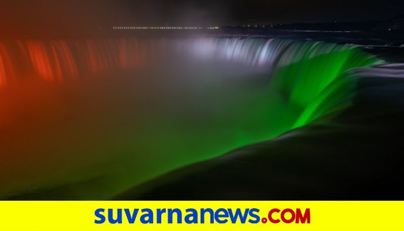 Niagara Falls Illuminated In Tricolour As India Fights Covid Surge dpl